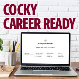 image of a laptop with Cocky Career Ready ChatGPT