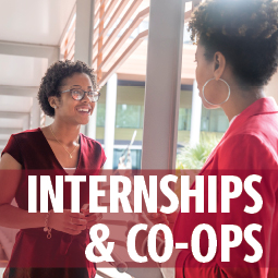 image of an intern talking to a coworker
