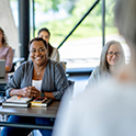 Instructors in a classroom for professional development