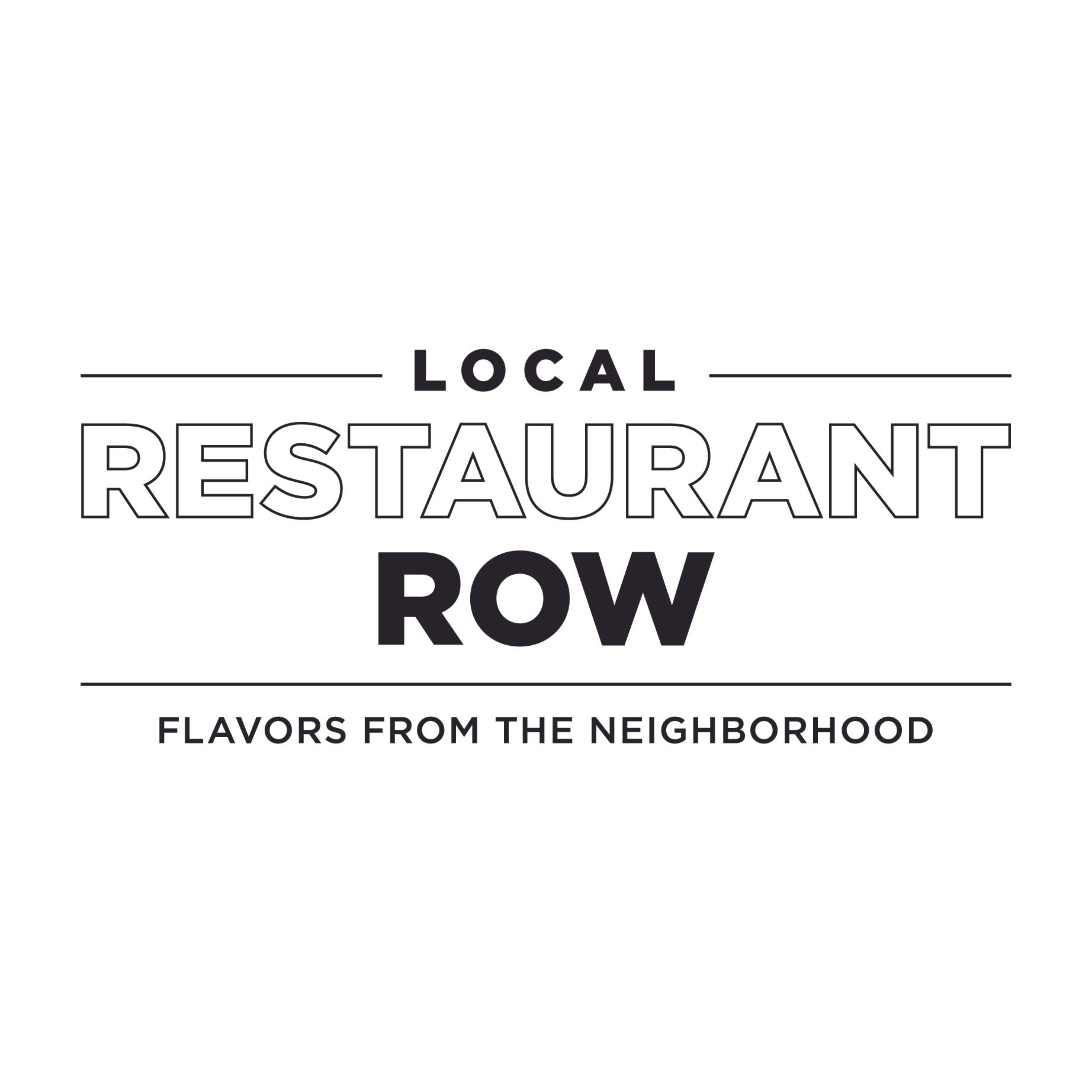 Local Restaurant Row logo with the tagline ‘Flavors from the Neighborhood.’
