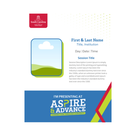Aspire and Advance One Presenter Template Icon