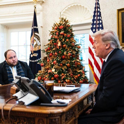 SJMC alumnus Josh Dawsey with President Donald J. Trump Josh Dawsey with Donald Trump