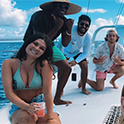 kids on a boat