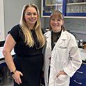 Photo of Dr. Ana Pocivavsek and Courtney Wright