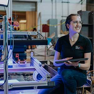 USC Engineering student works on research in Columbia. 